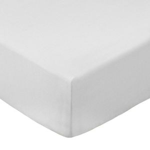 Biela napínacia plachta z bavlneného perkálu 90x190 cm Cotton Percale – Bianca vyobraziť