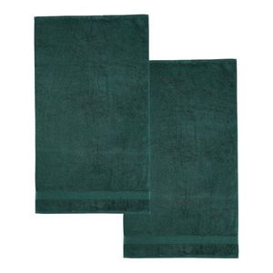 Tmavozelené froté bavlnené osušky v súprave 2 ks 90x140 cm Anti–Bacterial – Catherine Lansfield vyobraziť
