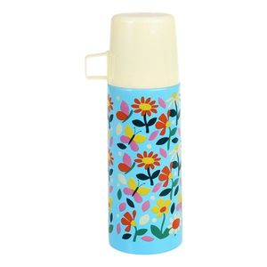 Modrá/krémová detská termoska 350 ml Butterfly Garden – Rex London vyobraziť