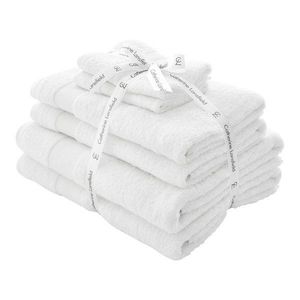 Biele froté bavlnené uteráky a osušky v súprave 6 ks Anti–Bacterial – Catherine Lansfield vyobraziť
