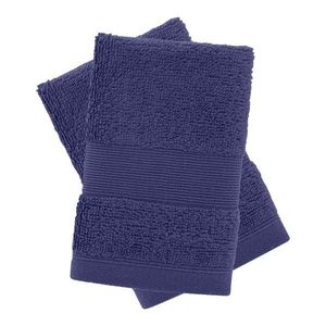 Tmavomodré froté bavlnené uteráky v súprave 2 ks 30x30 cm Anti–Bacterial – Catherine Lansfield vyobraziť