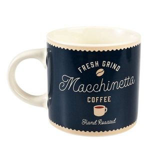 Tmavomodrý/krémový keramický hrnček 350 ml Macchinetta – Rex London vyobraziť