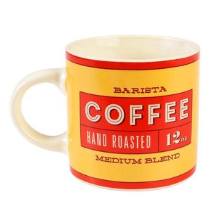 Červený/krémový keramický hrnček 350 ml Barista – Rex London vyobraziť