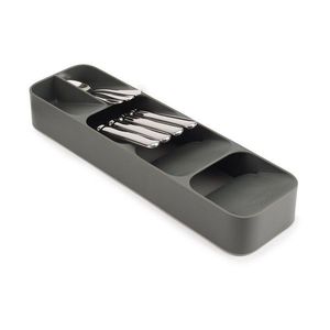 Sivý plastový príborník do zásuvky 11 x 39, 5 cm Duo – Joseph Joseph vyobraziť