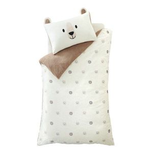 Hnedé/krémové detské obliečky na jednolôžko z mikroplyšu 135x200 cm Cosy Bear – Catherine Lansfield vyobraziť