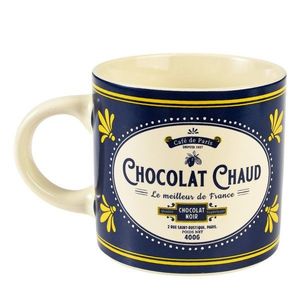 Tmavomodrý/krémový keramický hrnček 350 ml Chocolat Chaud – Rex London vyobraziť