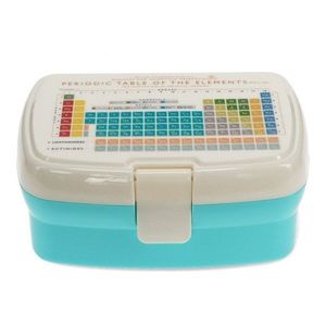 Svetlomodrý/krémový detský desiatový box Periodic Table – Rex London vyobraziť