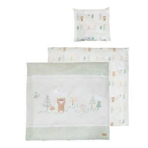 Svetlozelené bavlnené detské obliečky do postieľky 80x80 cm Woodland Buddies – Roba vyobraziť