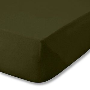 Kaki napínacia flanelová plachta 135x190 cm Brushed – Catherine Lansfield vyobraziť