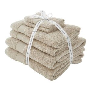 Béžové froté bavlnené uteráky a osušky v súprave 6 ks Anti–Bacterial – Catherine Lansfield vyobraziť