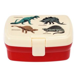 Červený/krémový detský desiatový box Prehistoric Land – Rex London vyobraziť