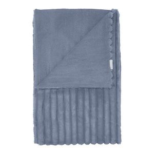 Modrá deka z mikroplyšu 130x170 cm Cosy Ribbed – Catherine Lansfield vyobraziť