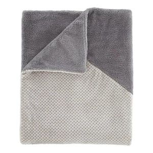 Sivá deka z mikroplyšu 130x170 cm Cosy Larsson Geo – Catherine Lansfield vyobraziť