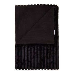 Čierna deka z mikroplyšu 130x170 cm Cosy Ribbed – Catherine Lansfield vyobraziť