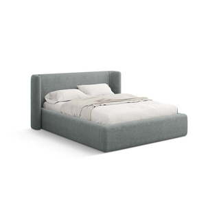 Tmavosivá čalúnená dvojlôžková posteľ s úložným priestorom s roštom 160x200 cm Jason – Windsor & Co Sofas vyobraziť