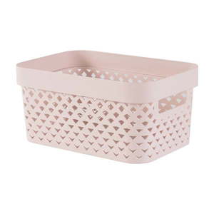 Svetloružový plastový úložný box 26x17, 5x12 cm Pure – Curver vyobraziť