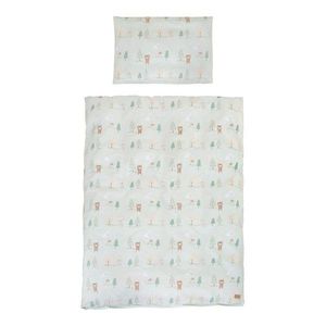 Svetlozelené bavlnené detské obliečky do postieľky 100x135 cm Woodland Buddies – Roba vyobraziť