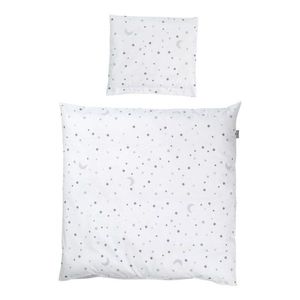 Biele bavlnené detské obliečky do postieľky 80x80 cm Sternenzauber – Roba vyobraziť