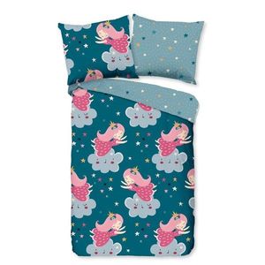 Bavlnené detské obliečky do postieľky v petrolejovej farbe 120x150 cm Princesse – Good Morning vyobraziť