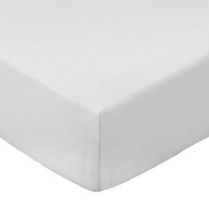 Sivá napínacia plachta z bavlneného perkálu 90x190 cm Cotton Percale – Bianca vyobraziť