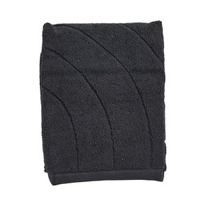 Čierny froté bavlnený uterák 50x70 cm Time – Zone vyobraziť