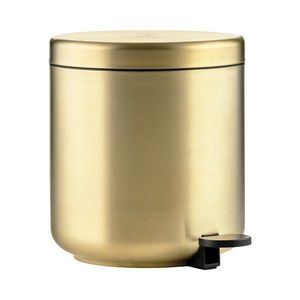 Nášľapný odpadkový kôš z nehrdzavejúcej ocele v mosadznej farbe 4 l Ume Brass – Zone vyobraziť