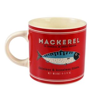 Červený/krémový keramický hrnček 350 ml Fish – Rex London vyobraziť
