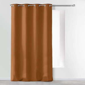 Hnedý záves z mikrovlákna 140x280 cm Absolu – douceur d'intérieur vyobraziť