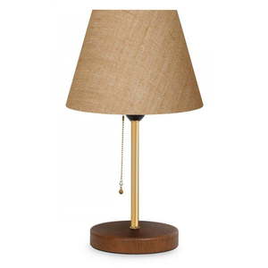 Béžová stolová lampa s textilným tienidlom (výška 14 cm) Mardin – Opviq lights vyobraziť