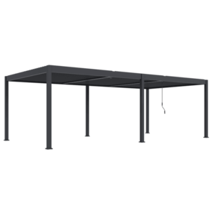 ArtRoja Bioklimatická hliníková pergola INTRO DUO voľne stojaca | antracit 8 x 4 m vyobraziť