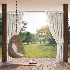 ArtFir Záves na terasu GARDEN 12 PU | krémová/púdrová 155 x 260 cm vyobraziť
