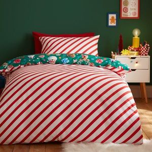 Zelené obliečky na dvojlôžko 200x200 cm Christmas Icons – Catherine Lansfield vyobraziť