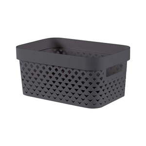 Tmavosivý plastový úložný box 26x17, 5x12 cm Pure – Curver vyobraziť