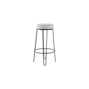 Biela čalúnená barová stolička (výška sedadla 73 cm) Alice – Light & Living vyobraziť