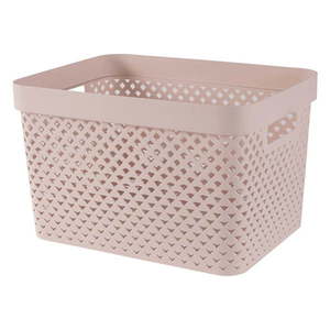 Svetloružový plastový úložný box 35, 5x26x22 cm Pure – Curver vyobraziť