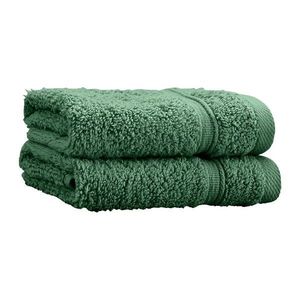 Tmavozelené froté bavlnené uteráky v súprave 2 ks 30x30 cm Zero Twist – Catherine Lansfield vyobraziť
