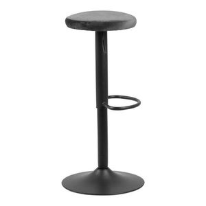 Sivá čalúnená barová stolička s nastaviteľnou výškou (výška sedadla 62 cm) Finch – Actona vyobraziť