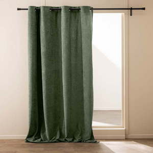 Zelený záves z materiálu buklé 140x260 cm Winona – douceur d'intérieur vyobraziť