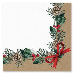 Obrúsky v súprave 20 ks 33x33 cm Christmas Bow – Homéa vyobraziť