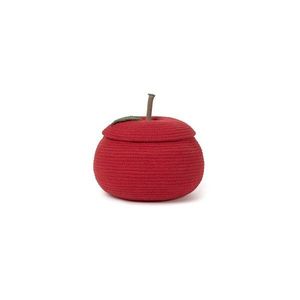 Červený látkový detský kôš na hračky ø 28x20 cm Apple – Lorena Canals vyobraziť