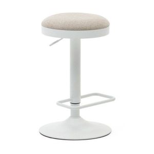 Béžové čalúnené barové stoličky v súprave s nastaviteľnou výškou 2 ks (výška sedadla 53, 5 cm) Zaib – Kave Home vyobraziť