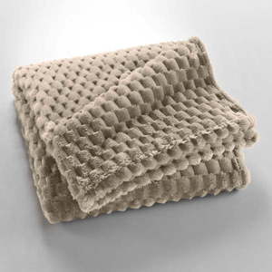 Taupe deka z mikroflanelu 125x150 cm Mini Frosty – douceur d'intérieur vyobraziť