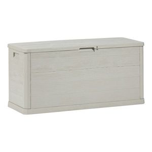 Svetlosivý plastový záhradný úložný box Woodys – Toomax vyobraziť