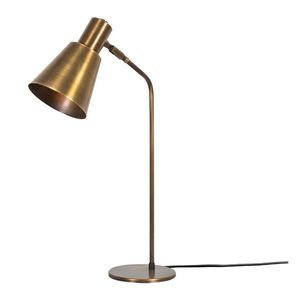 Stolová lampa v zlatej farbe s kovovým tienidlom (výška 50 cm) Kem – Opviq lights vyobraziť
