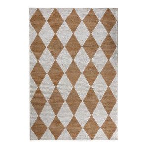 Biely/v prírodnej farbe ručne tkaný koberec s prímesou juty 120x170 cm Effie Diamond – Flair Rugs vyobraziť