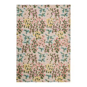 Krémový ručne tkaný vlnený koberec 160x230 cm Emilia Floral – Flair Rugs vyobraziť