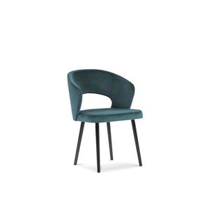 Modré čalúnené jedálenské kreslo s podrúčkami Elpis – Windsor & Co Sofas vyobraziť