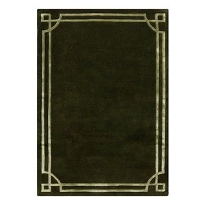 Tmavozelený ručne tkaný vlnený koberec 200x290 cm Gatsby – Flair Rugs vyobraziť