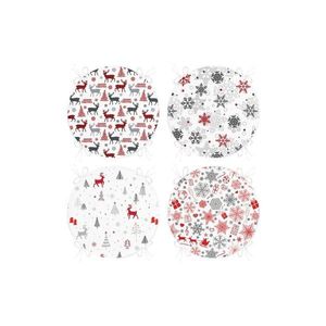 Sedáky v súprave 4 ks s vianočným motívom ø 40 cm Snowflakes – Mila Home vyobraziť
