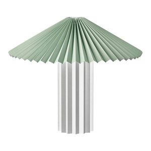 Stolová lampa so stmievačom v striebornej farbe/šalviová zelená s textilným tienidlom (výška 36 cm) Taite – Blomus vyobraziť